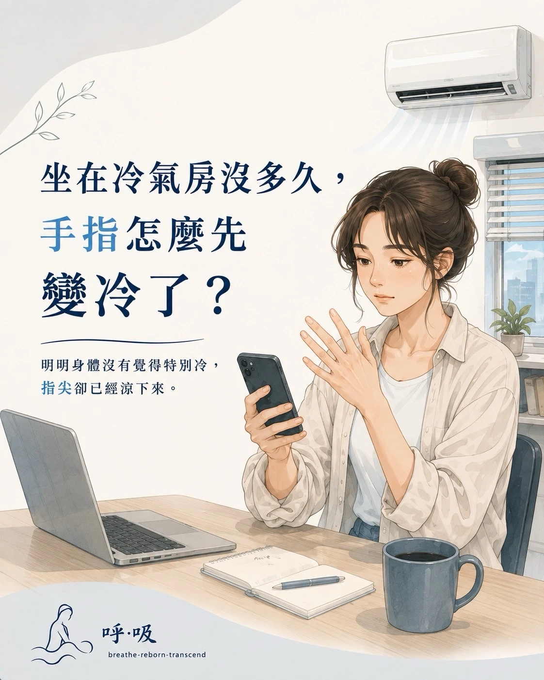 坐在冷氣房一段時間後，你有沒有遇過這種狀況