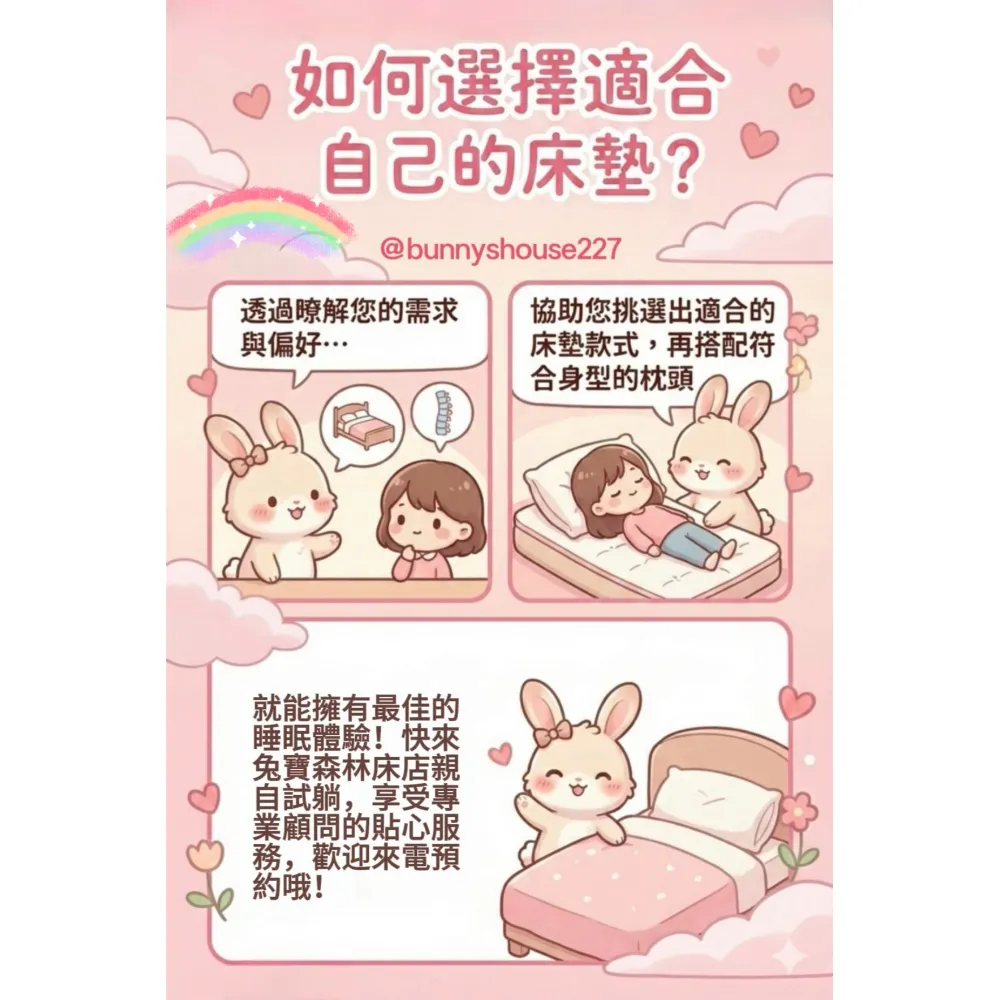 如何挑選適合自己的床墊呢？