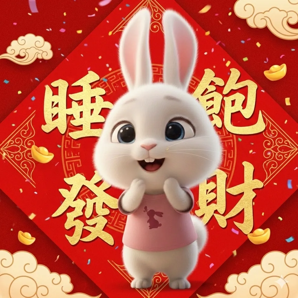 兔寶來撒幣拜年囉！