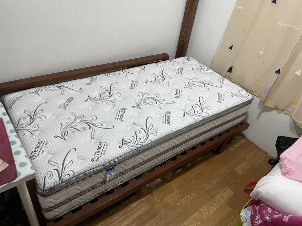 台北市萬華區-天絲乳膠三線獨立筒床墊訂製3尺
