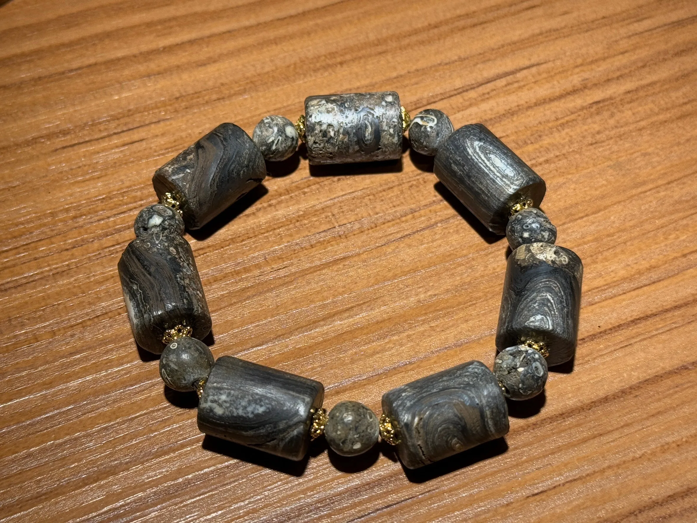 黑靈骨管狀手珠