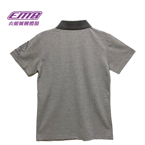 客製灰色POLO衫-P055