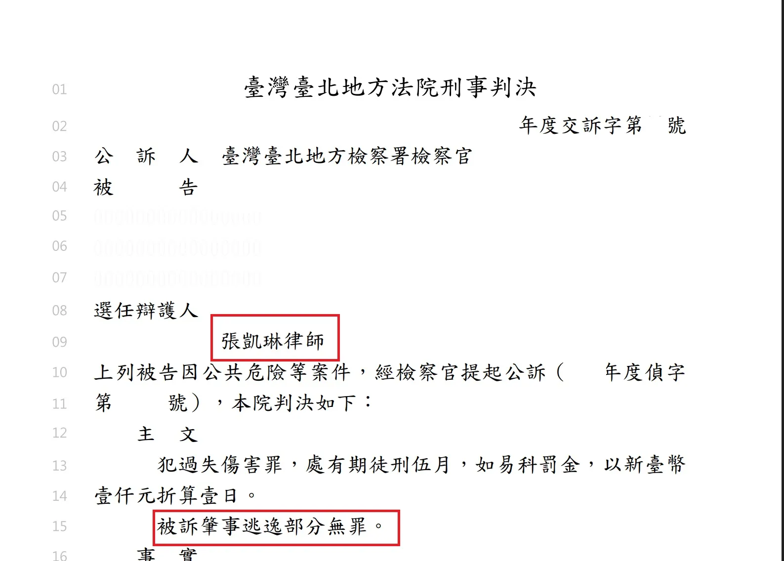 【無罪】肇事逃逸罪(公共危險)，成功爭取無罪！