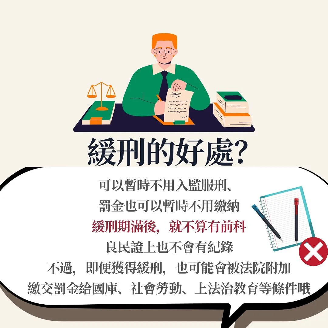 緩刑 不想入獄 和解 良民證