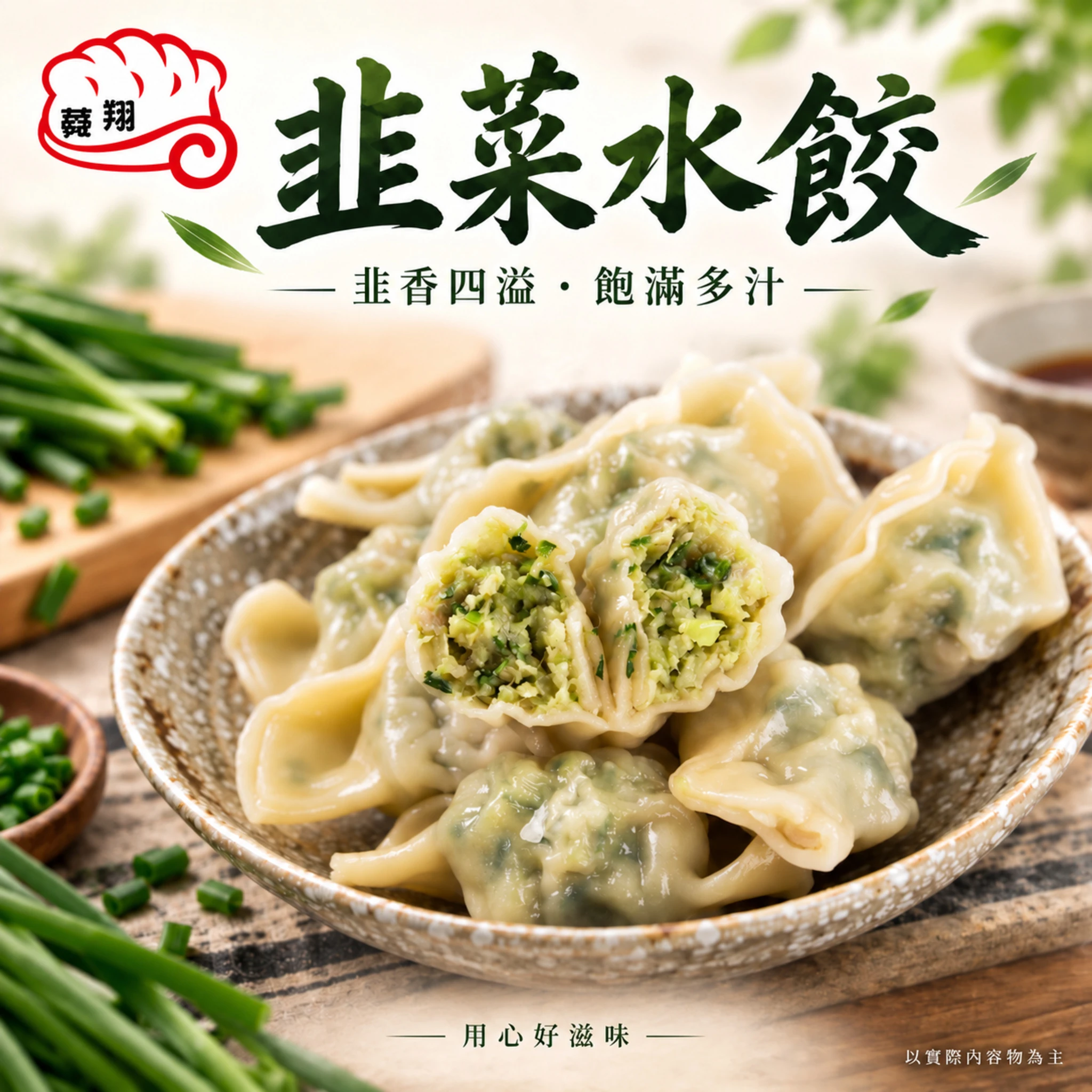 韭菜鮮肉水餃