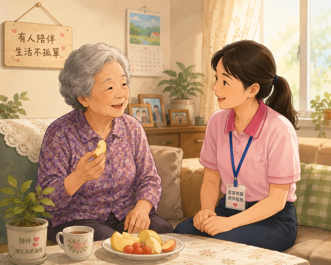 只是想找個人說說話【員林老人居家照顧】【員林長期照服員】