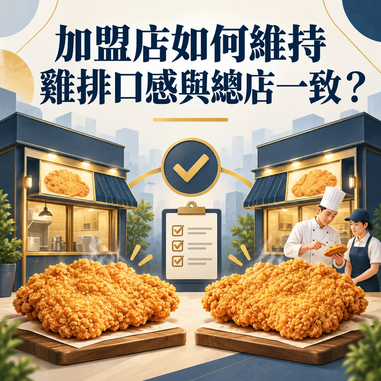加盟店如何維持雞排口感與總店一致？