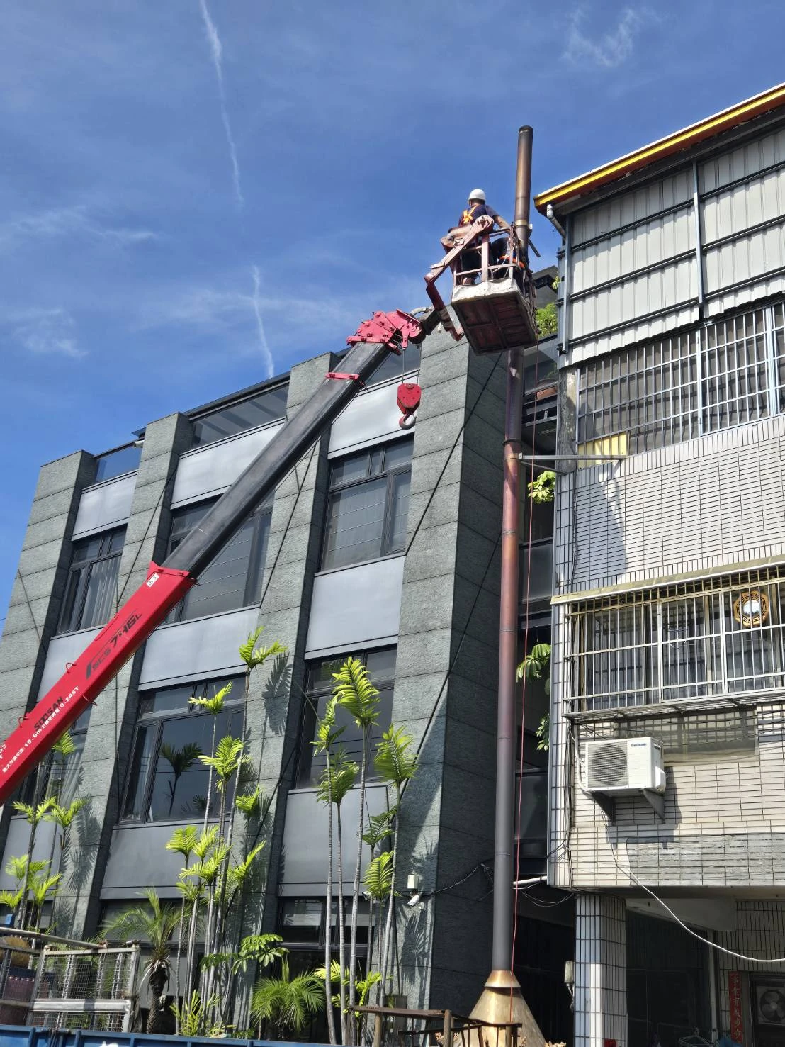 北屯區水景街高空金爐移除案例-台中拆除工程