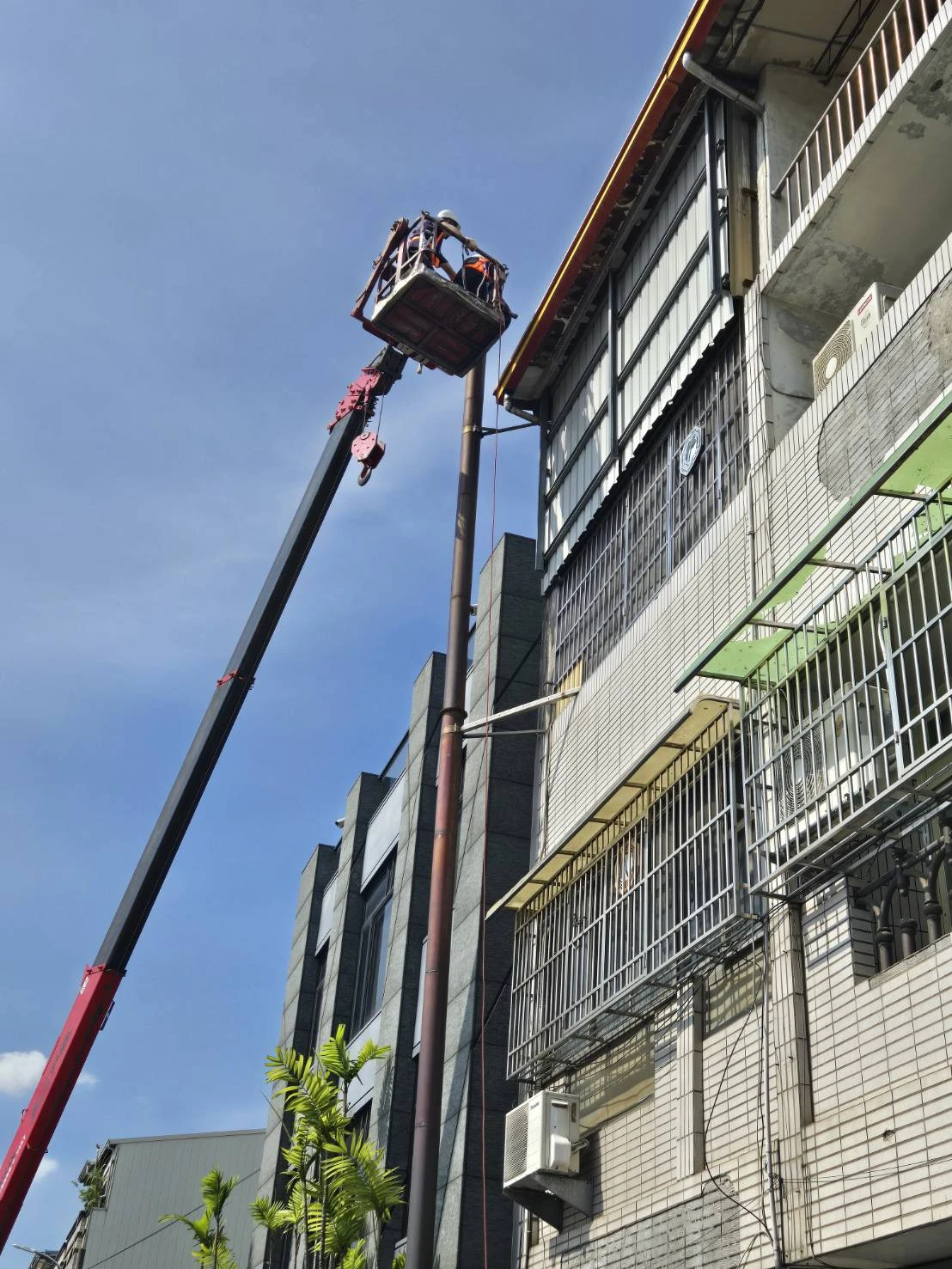 北屯區水景街高空金爐移除案例-台中拆除工程