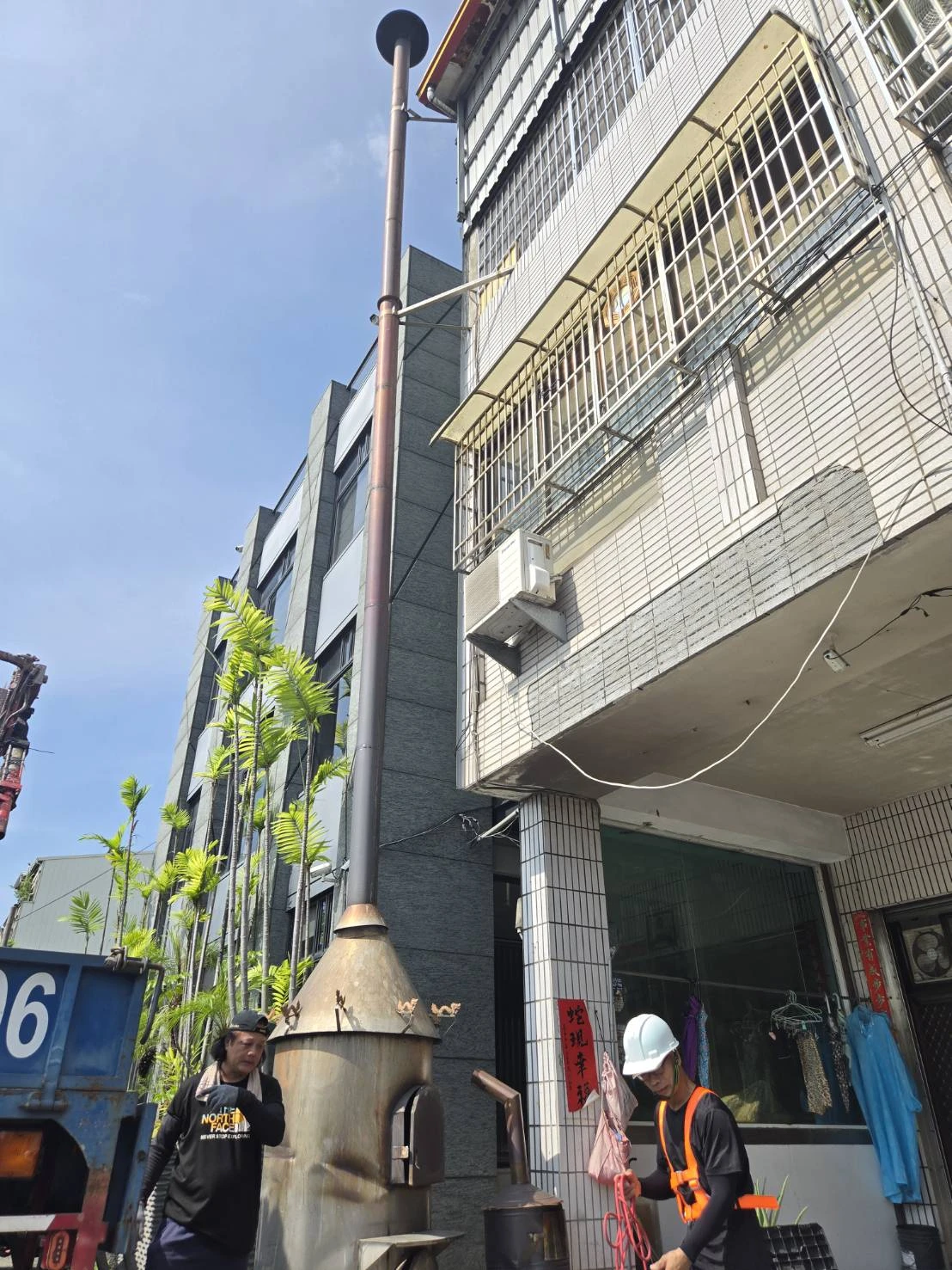 北屯區水景街高空金爐移除案例-台中拆除工程