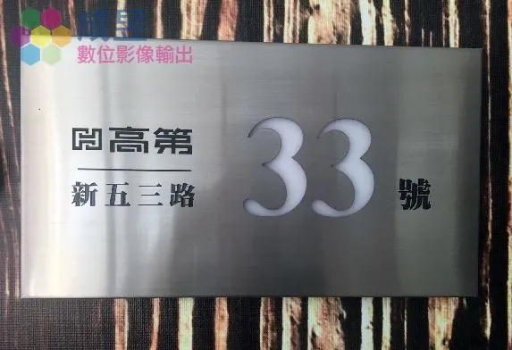 立體字-門牌