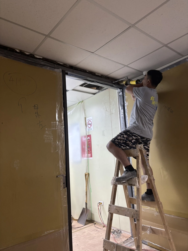 中和廠房防火門安裝/施工/泥做/油漆