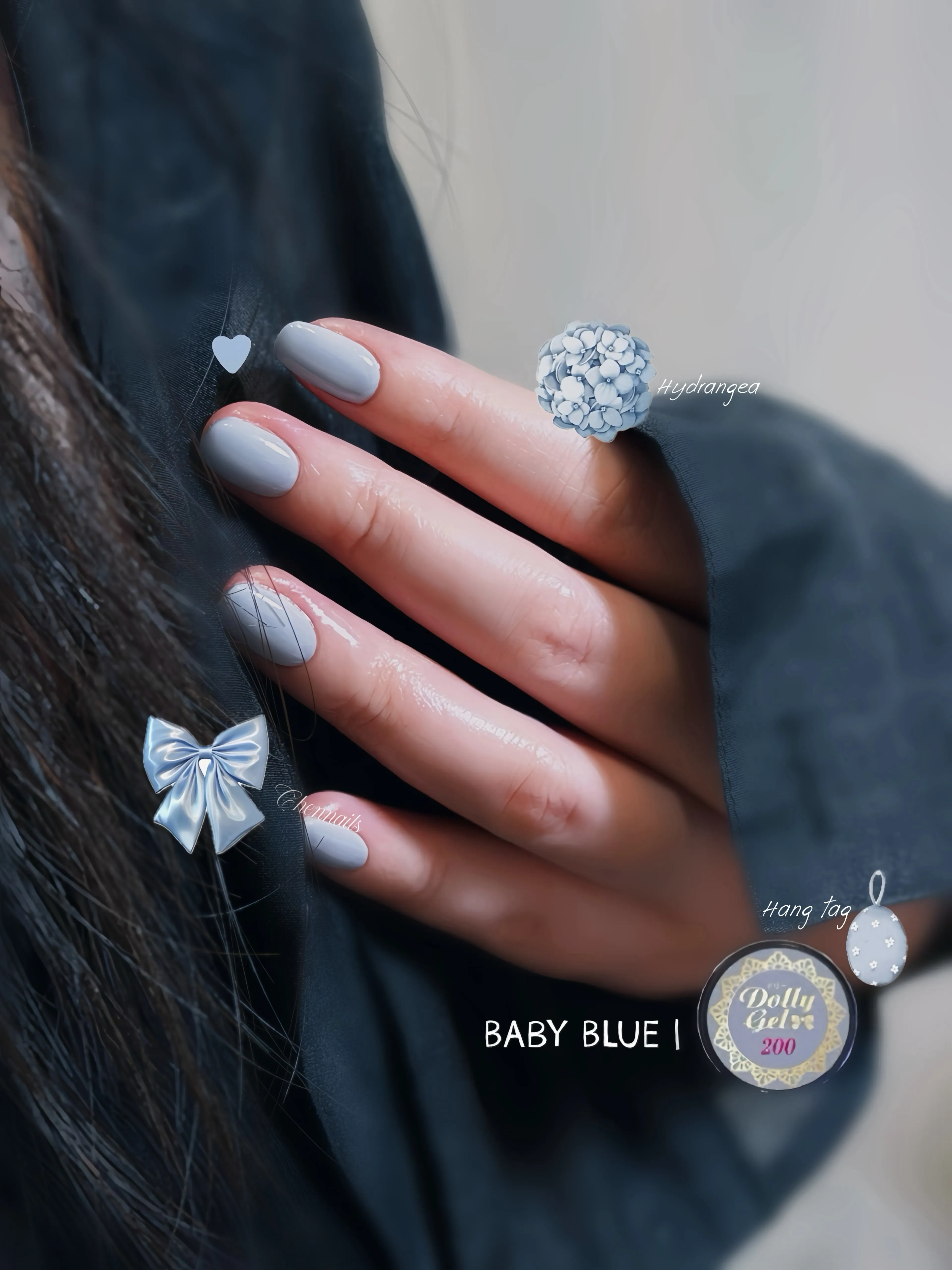 顯白首選：純淨寶寶藍【台北凝膠美甲】【台北美甲】
