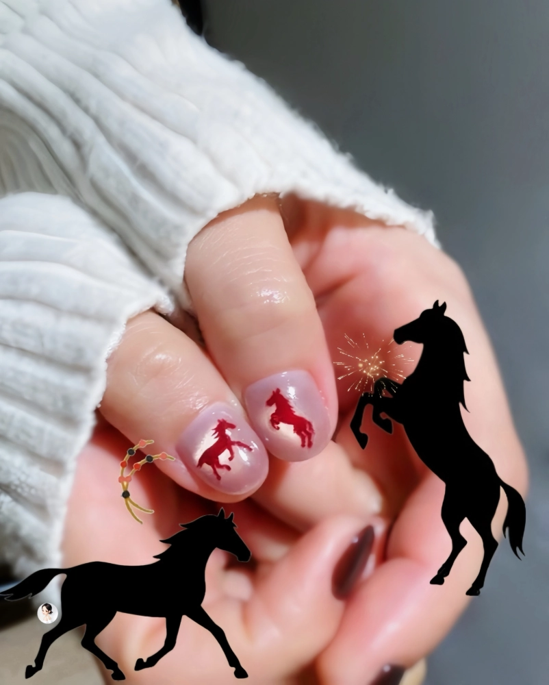 以馬為誌，送舊迎新【台北光療美甲】【中山區美甲】