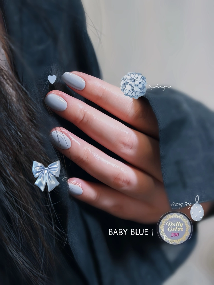 顯白首選：純淨寶寶藍【台北凝膠美甲】【台北美甲】