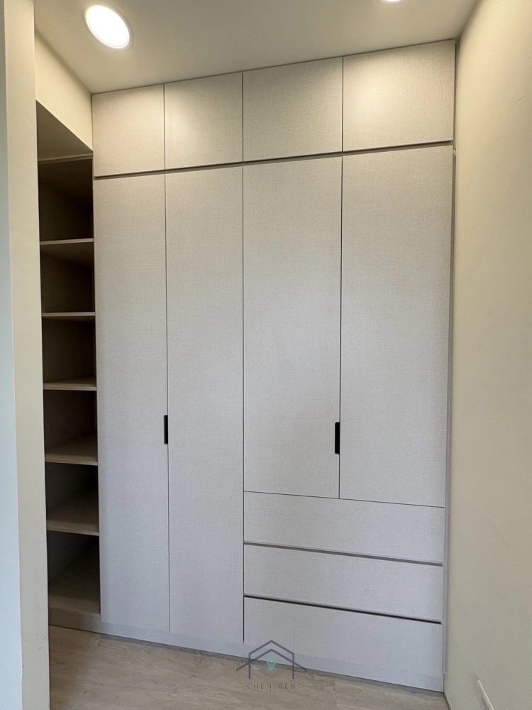 櫃體門片-灰織沙