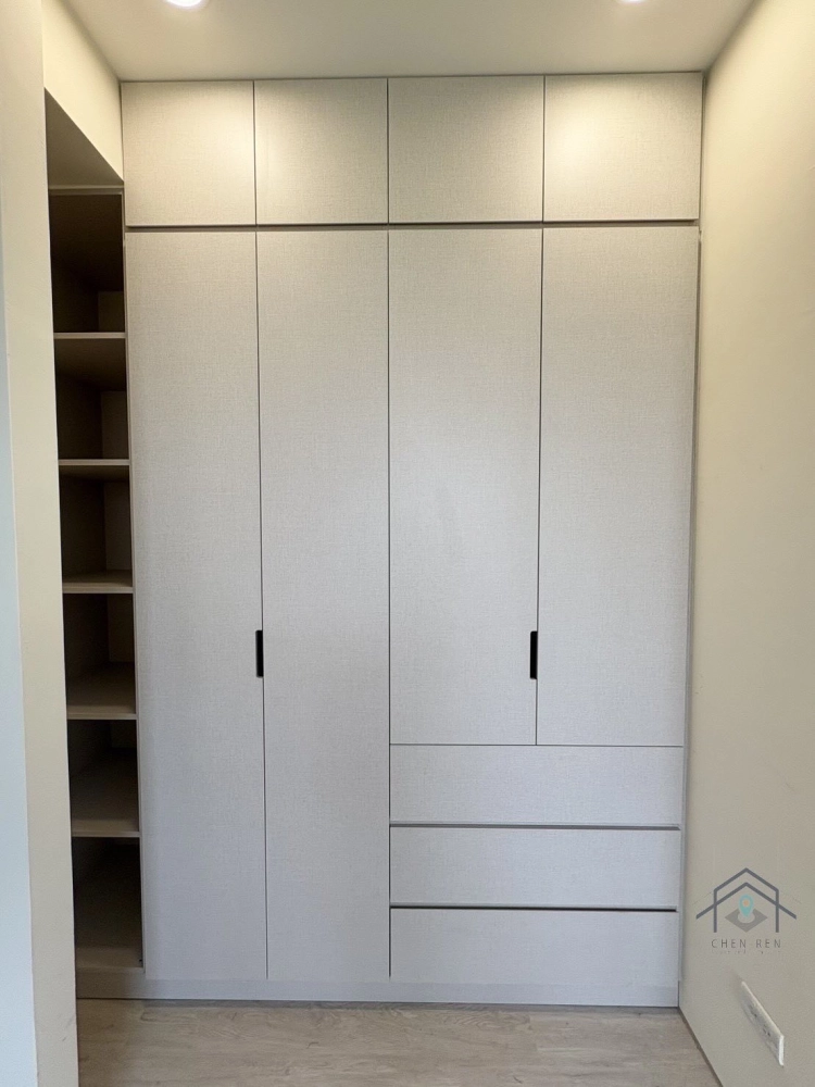 櫃體門片-灰織沙