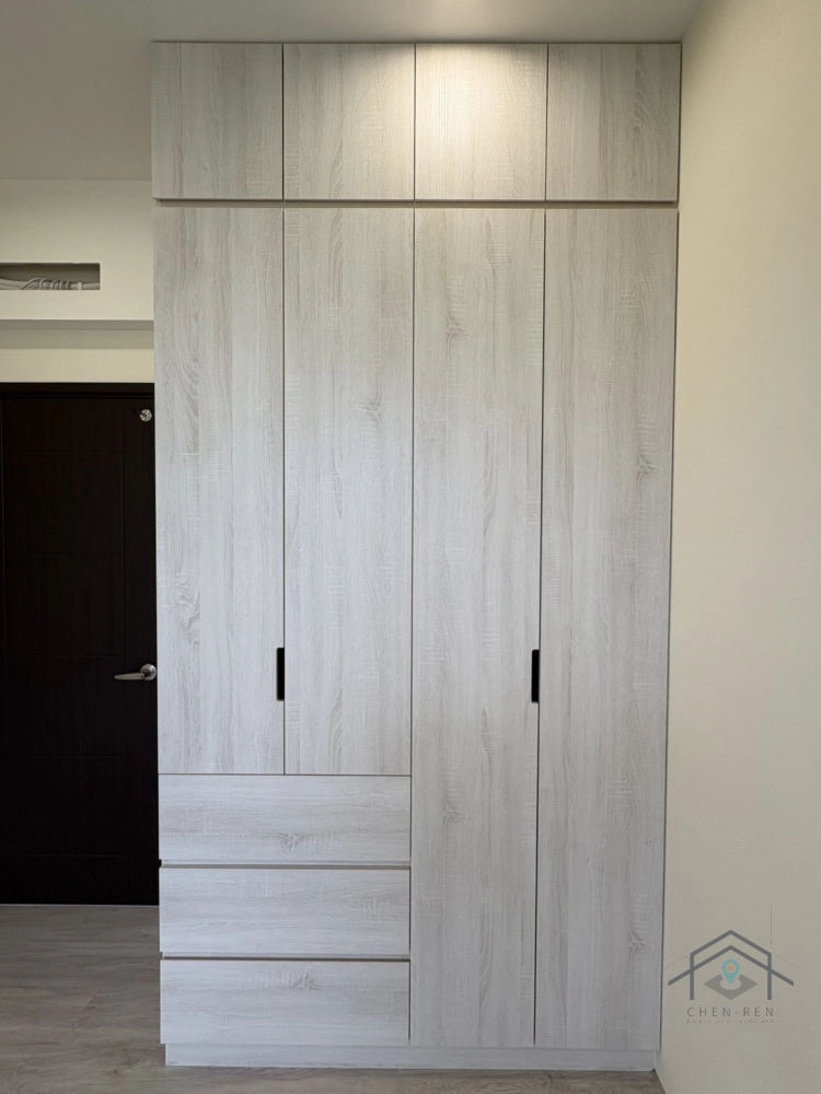 門片櫃體-冰島白橡