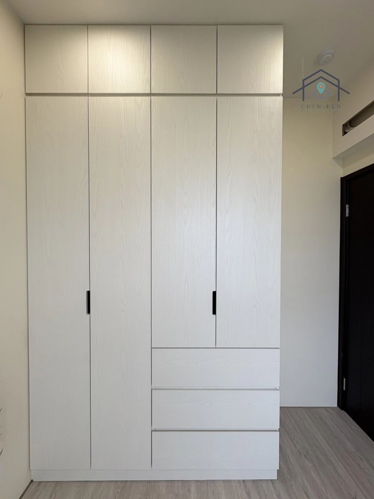 櫃體門片-珍白木