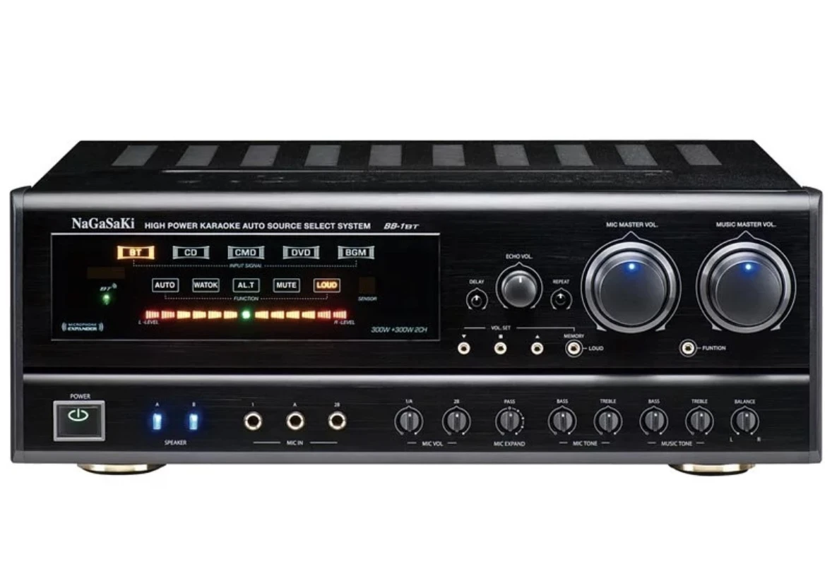 BB-1BT 數位迴音綜合擴大機
300W+300W 2CH