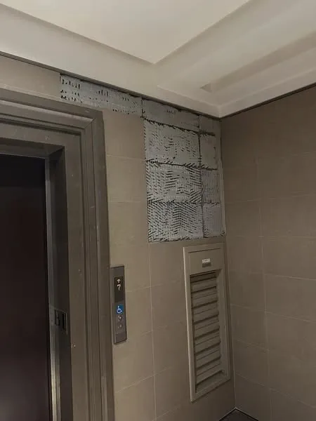 施工地點:新竹富宇建設大樓。B1電梯間