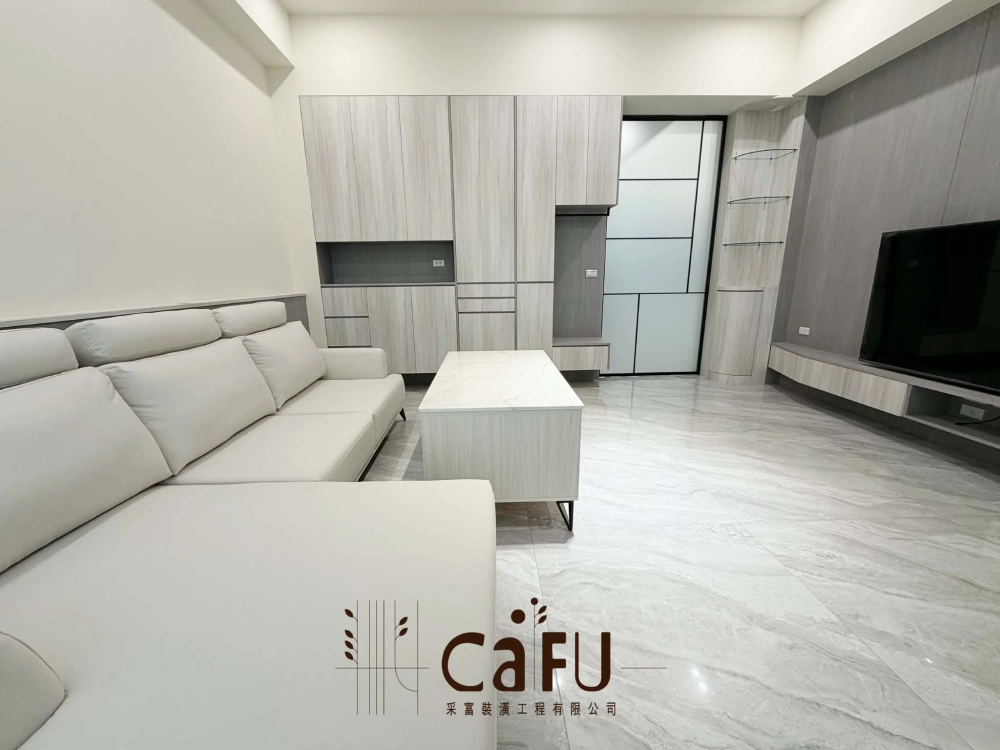 北港鉑金區-新成屋｜北港室內裝潢｜北港客廳裝潢