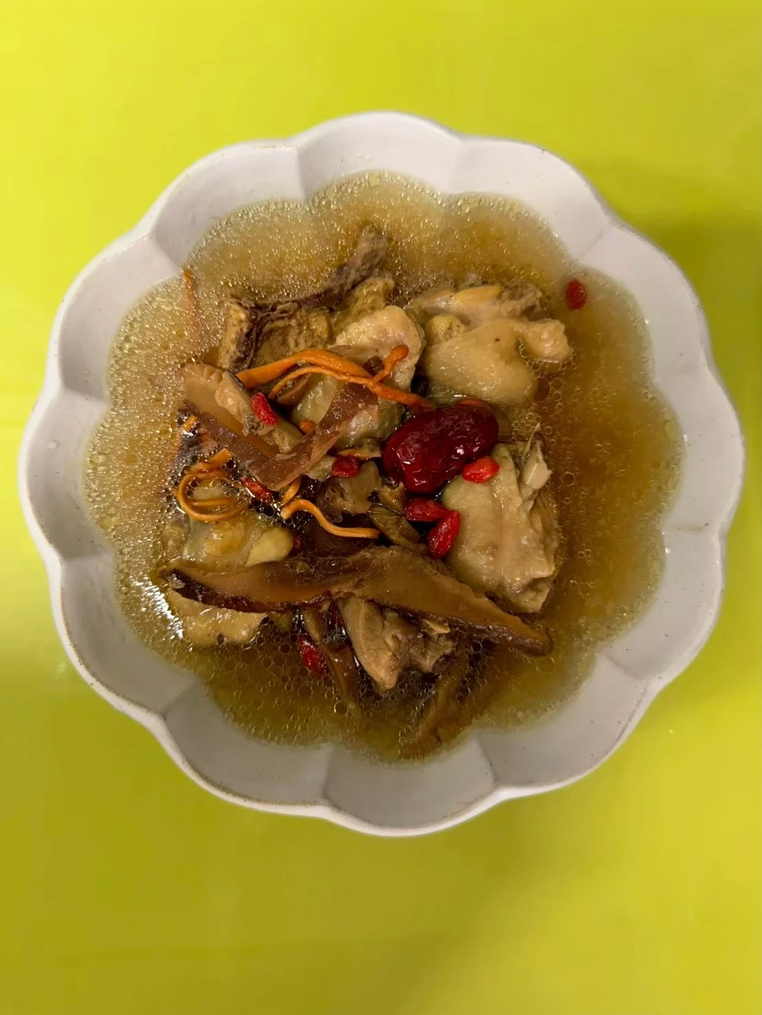 香菇蟲草雞湯