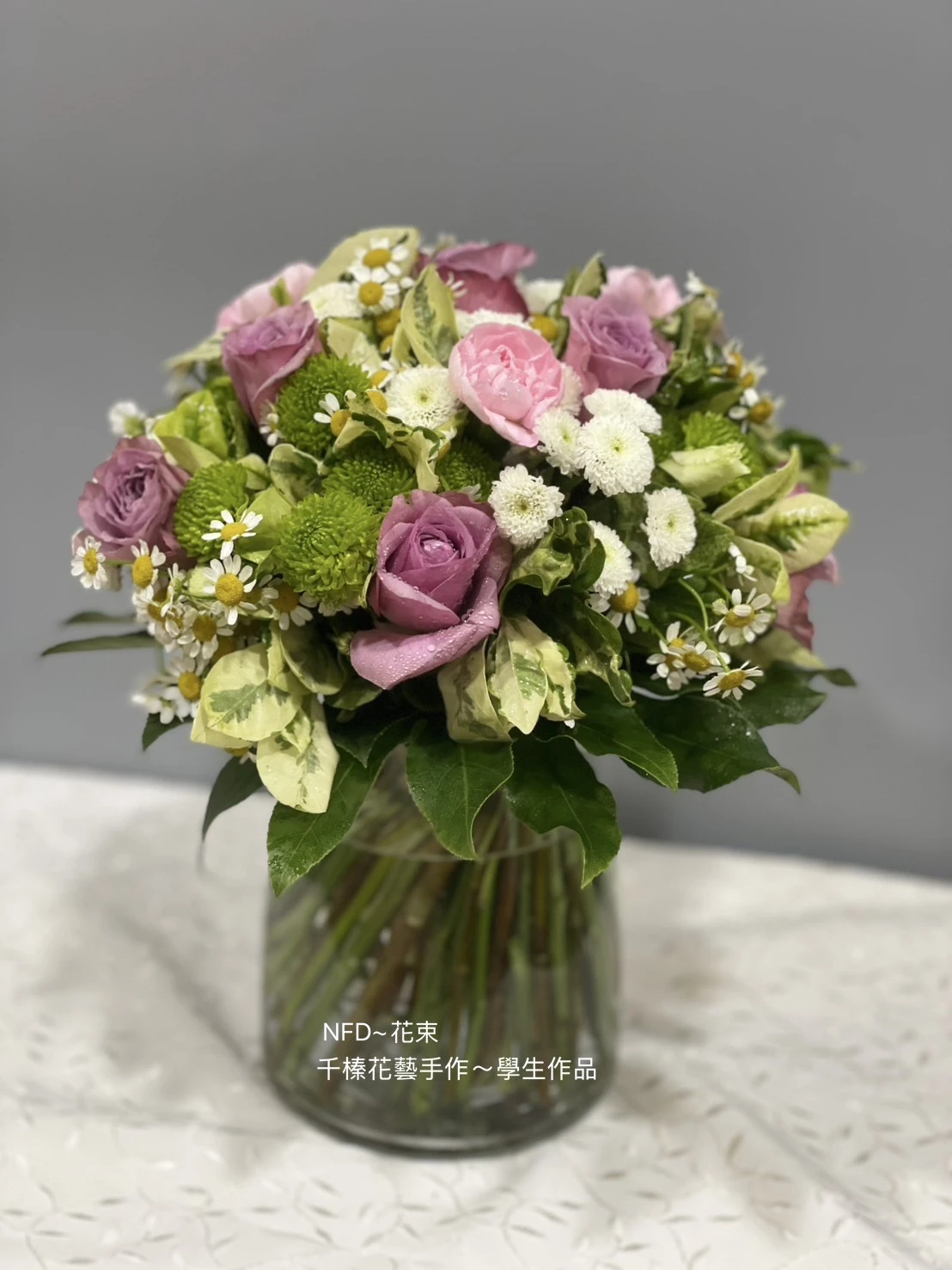 NFD學員作品-台中永生花禮訂製/台中永生花束訂製
