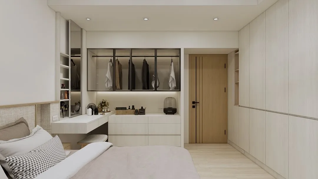 木質調簡約臥室案例｜提升舒適感的設計技巧｜台南綠裝修空間設計｜東區綠裝修空間設計