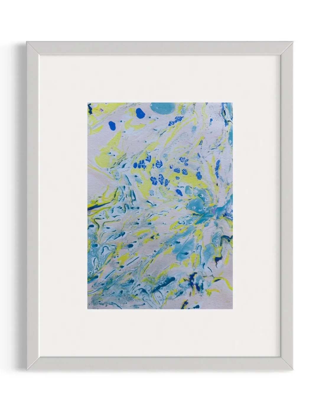 藍色抽象藝術畫《當下的可能》｜家居牆面裝飾｜50×35cm