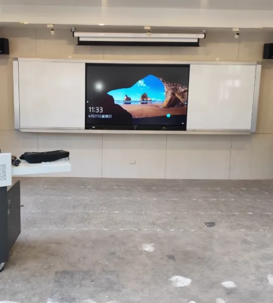 台北市舊莊國小-視聽教室86吋大屏觸控顯示器安裝採購