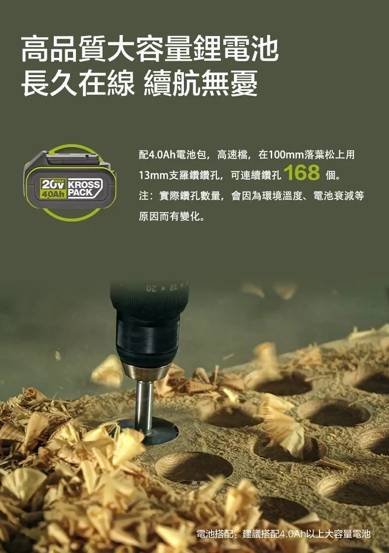 威克士WORX WU377 18V無刷強力震動電鑽