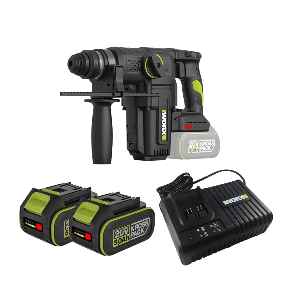 威克士WORX WU391 無刷20V強力3焦耳 26MM集塵鎚鑽