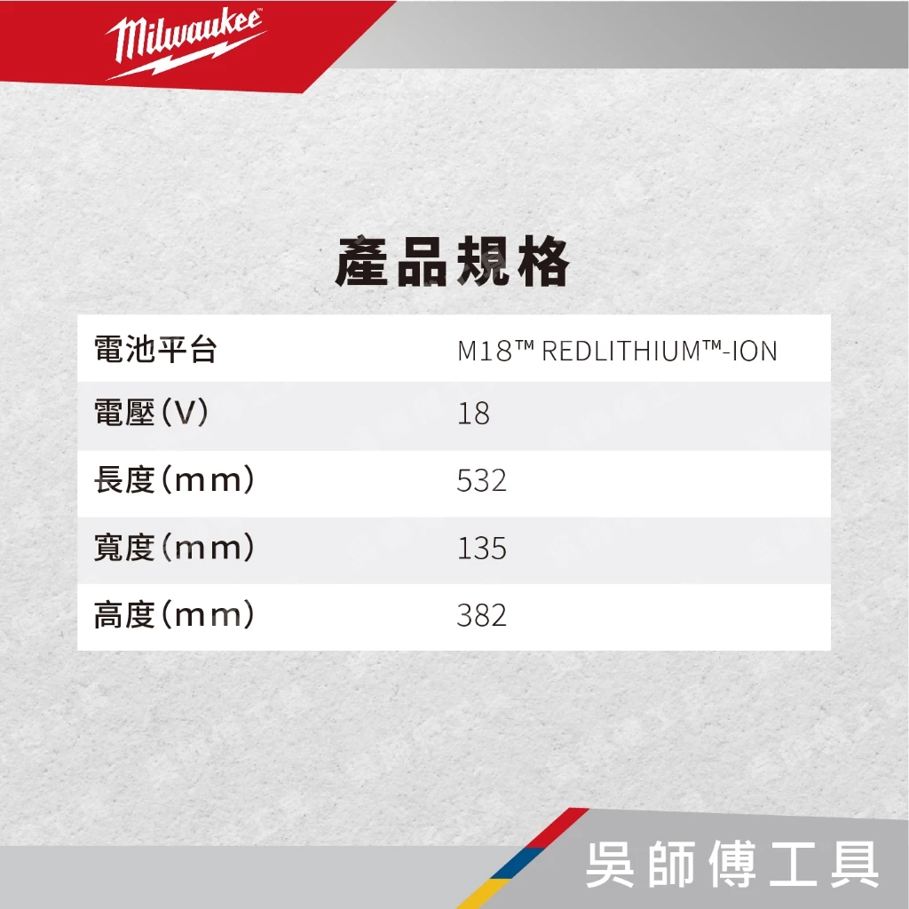 美沃奇 Milwaukee M18 HCC 18V鋰電液壓油壓剪電纜機(6公噸)(2.0AH*2)