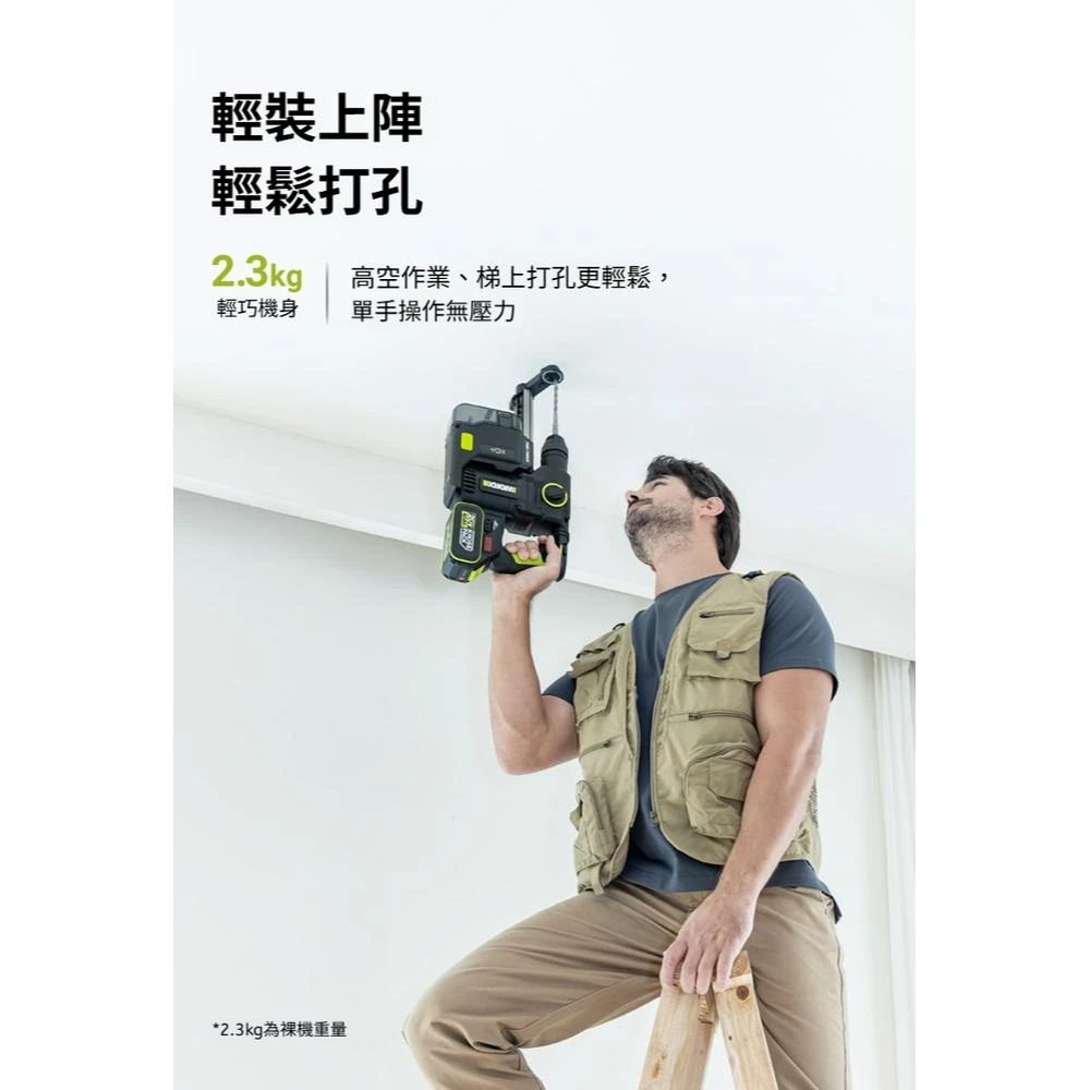 威克士WORX WU385 20V無刷鎚鑽2.5焦耳(紙盒裝)