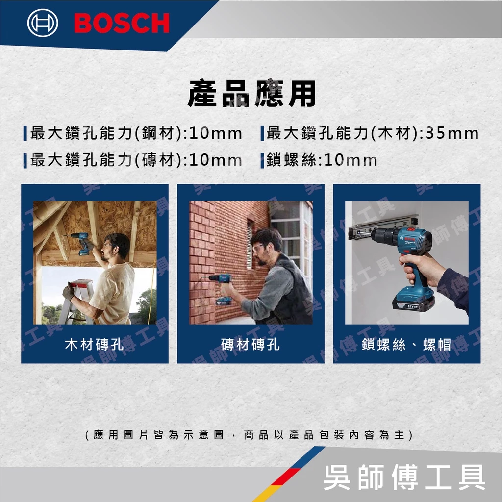 博世BOSCH GSB 185-LI 18V鋰電無刷震動電鑽起子機