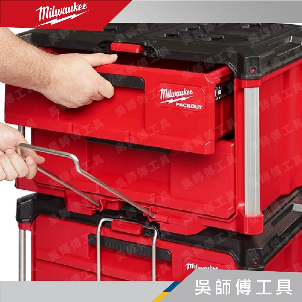 美沃奇 Milwaukee 48-22-8442 配套二抽抽屜收納箱(2抽)