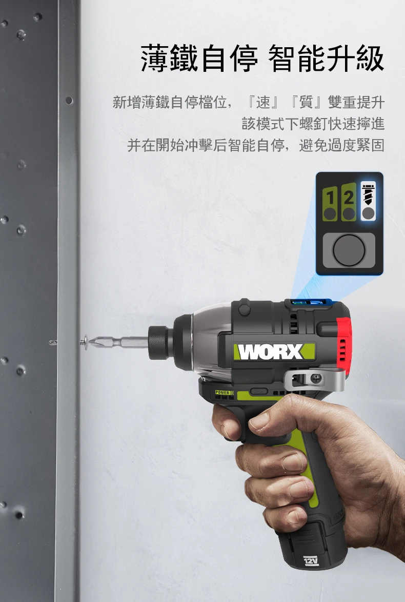 威克士WORX WU132X 12V衝擊起子機(附箱)