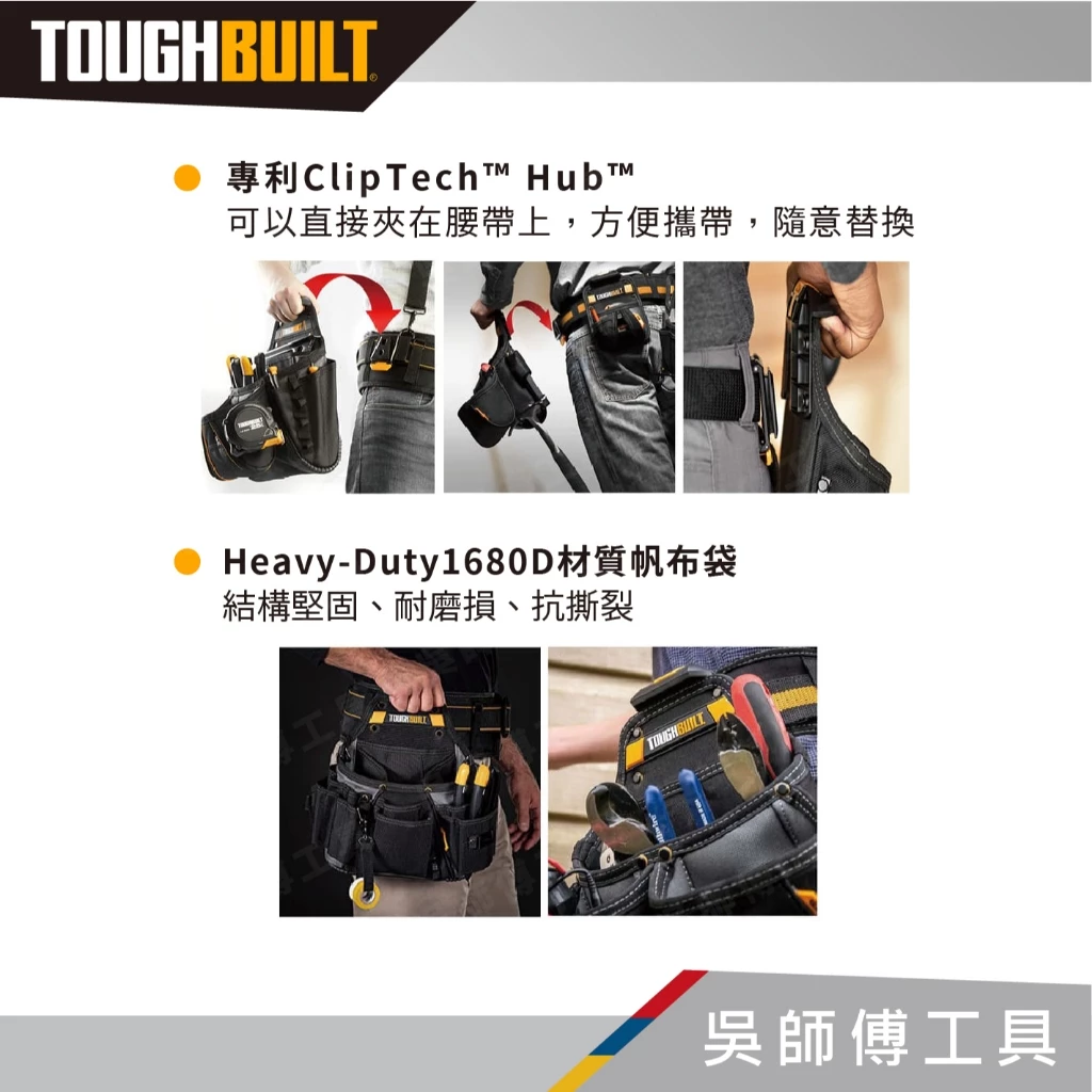 托比爾 TOUGHBUILT TB-CT-35-S、M、L 單層多功能鉗袋-S、M、L