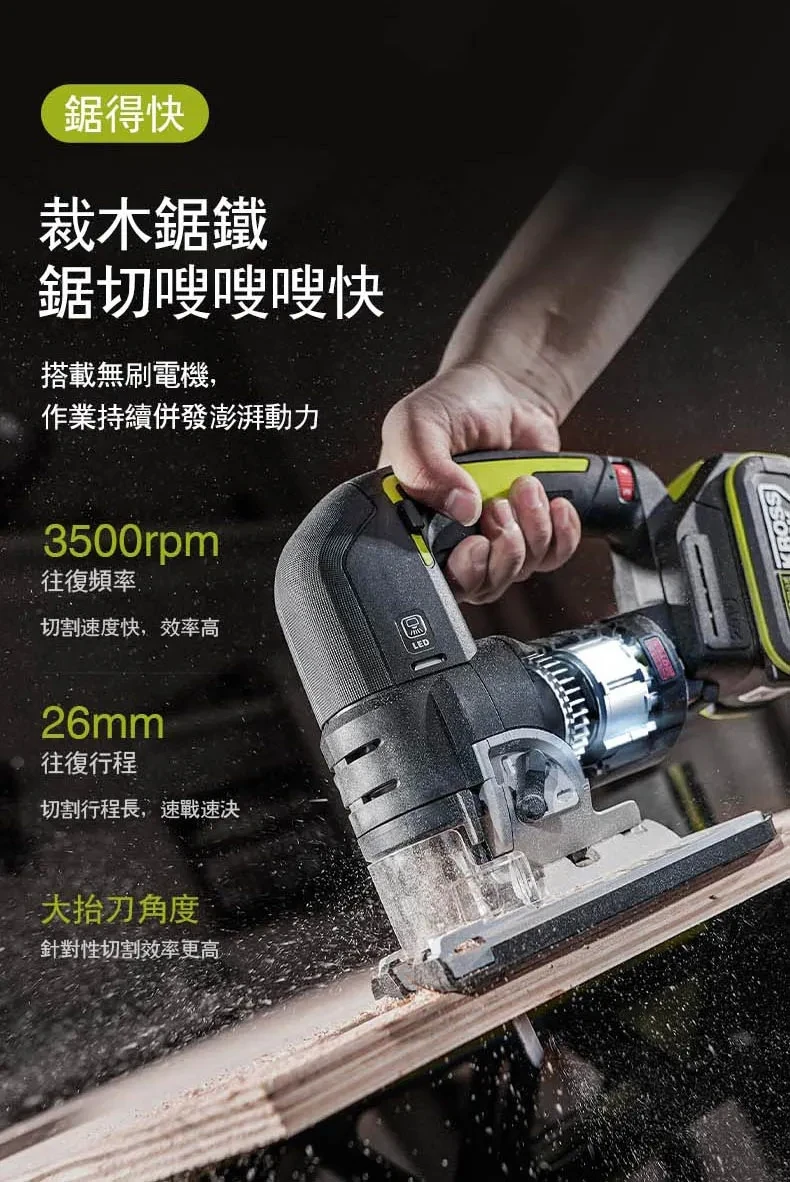 威克士WORX WU550 (綠)20V多功能線鋸機(主機)