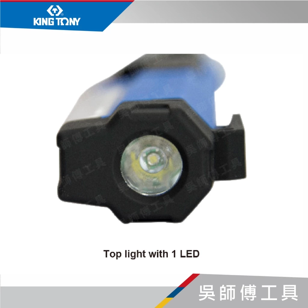 金統立 KINGTONY 台灣製 9TA28 COB+5LED可旋轉筆燈(USB充電)
