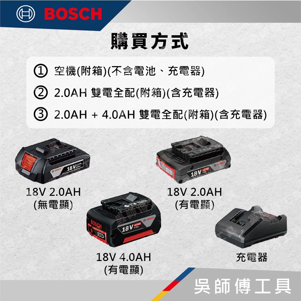 博世BOSCH GSB 185-LI 18V鋰電無刷震動電鑽起子機