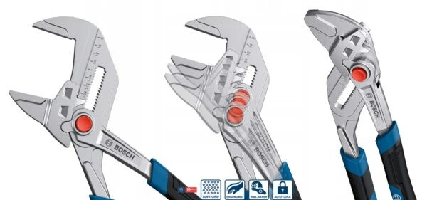 BOSCH 1600A02W3R 衛生設施活動式鉗式扳手250 mm 夾持力48 MM