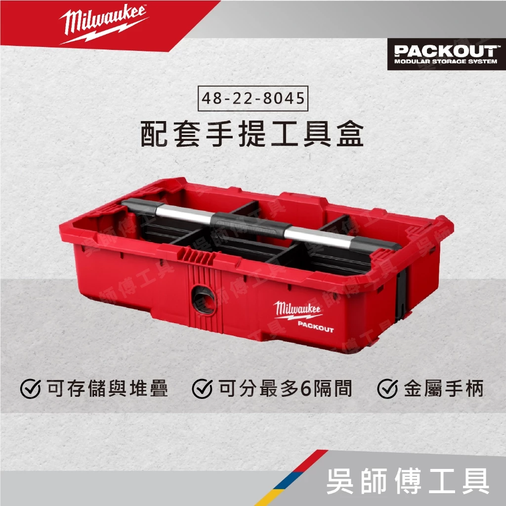 美沃奇 Milwaukee 48-22-8045 配套手提工具盒
