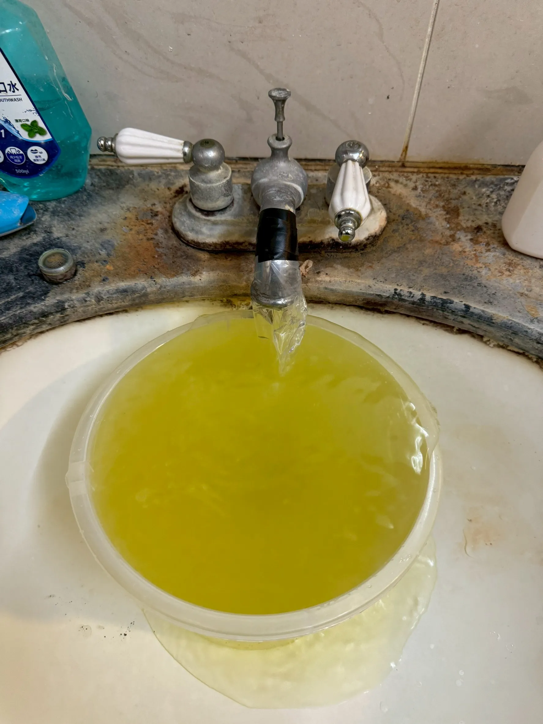 竹北黃先生水管+水塔消毒