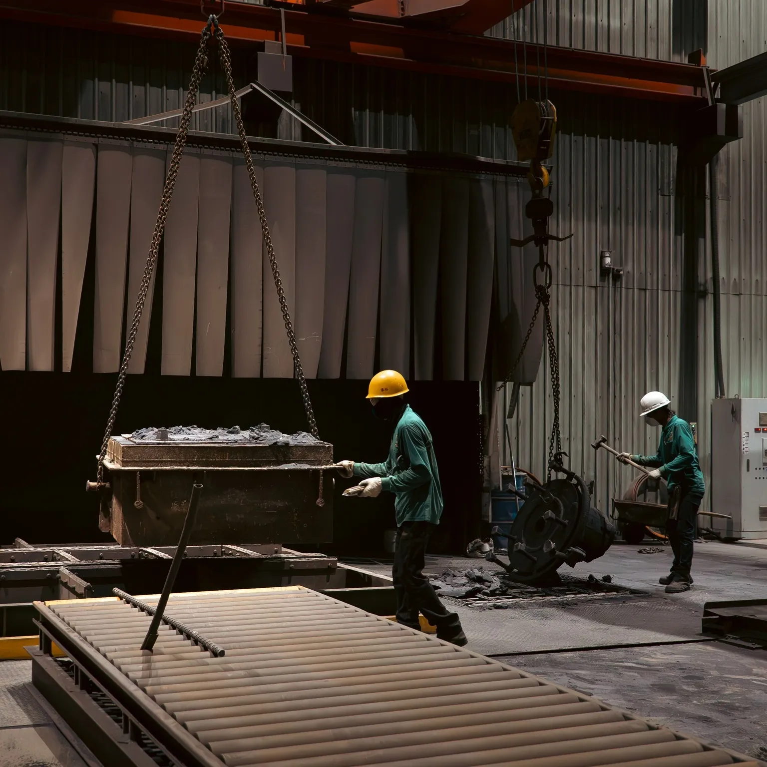 砂模鑄造的關鍵後處理 #落砂與敲斗