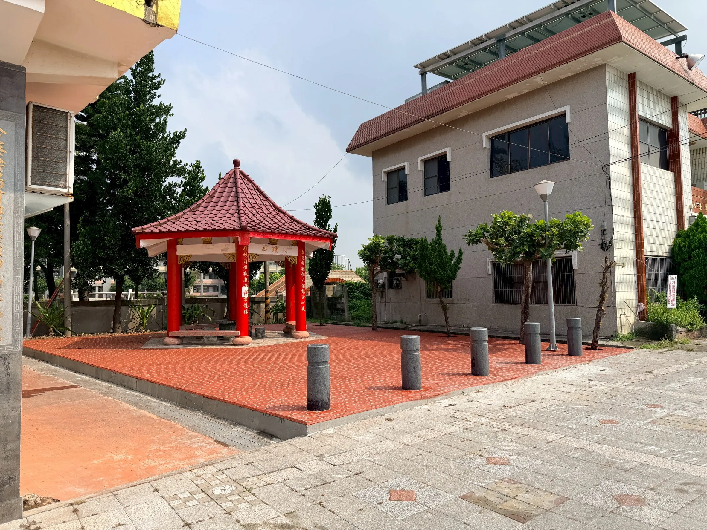 涼亭步道改善｜雲林｜口湖<br />塑木地板工程、塑木步道施工、塑木涼亭規劃、戶外景觀工程、公共空間改善