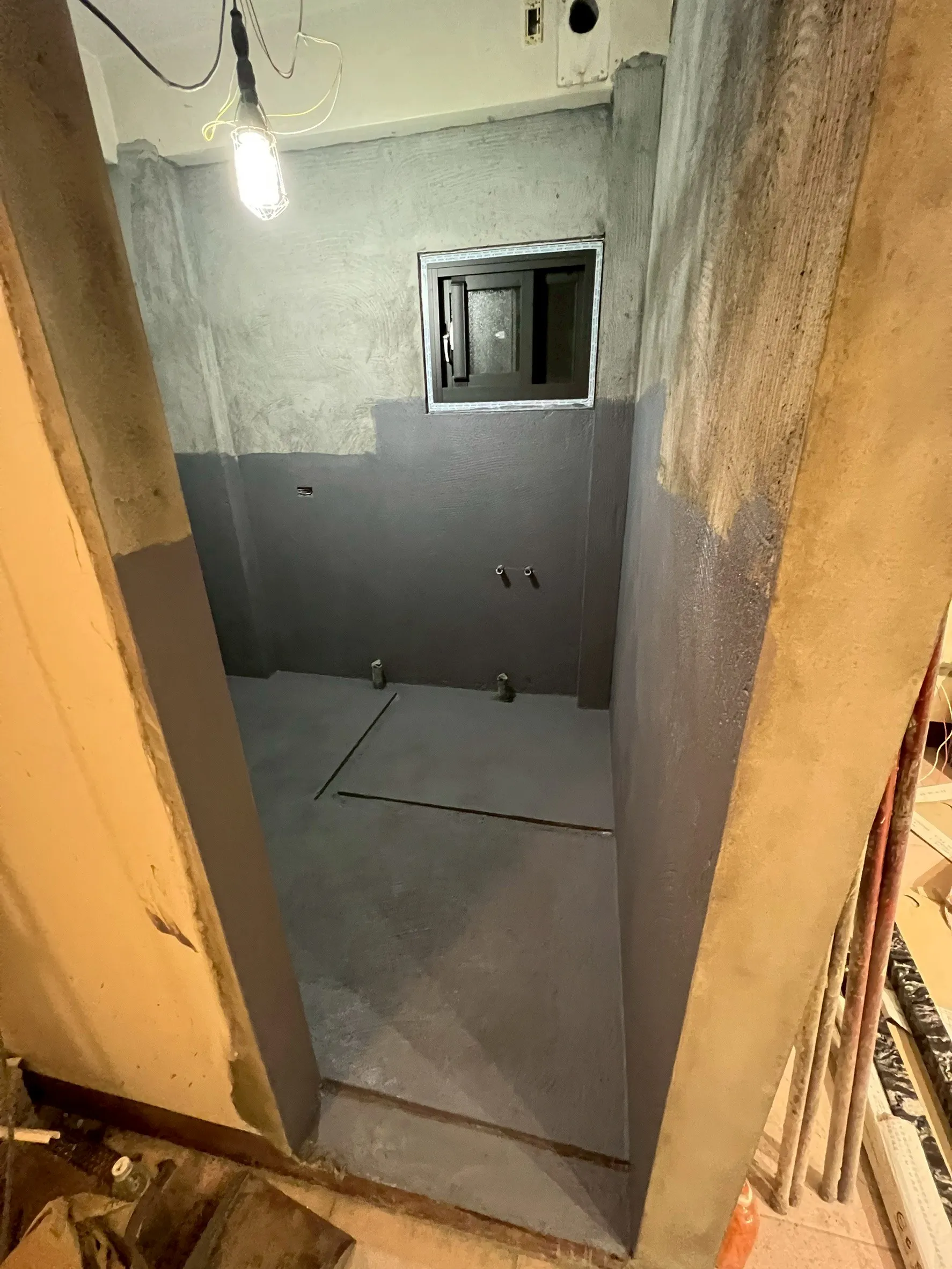 施工中衛浴重建