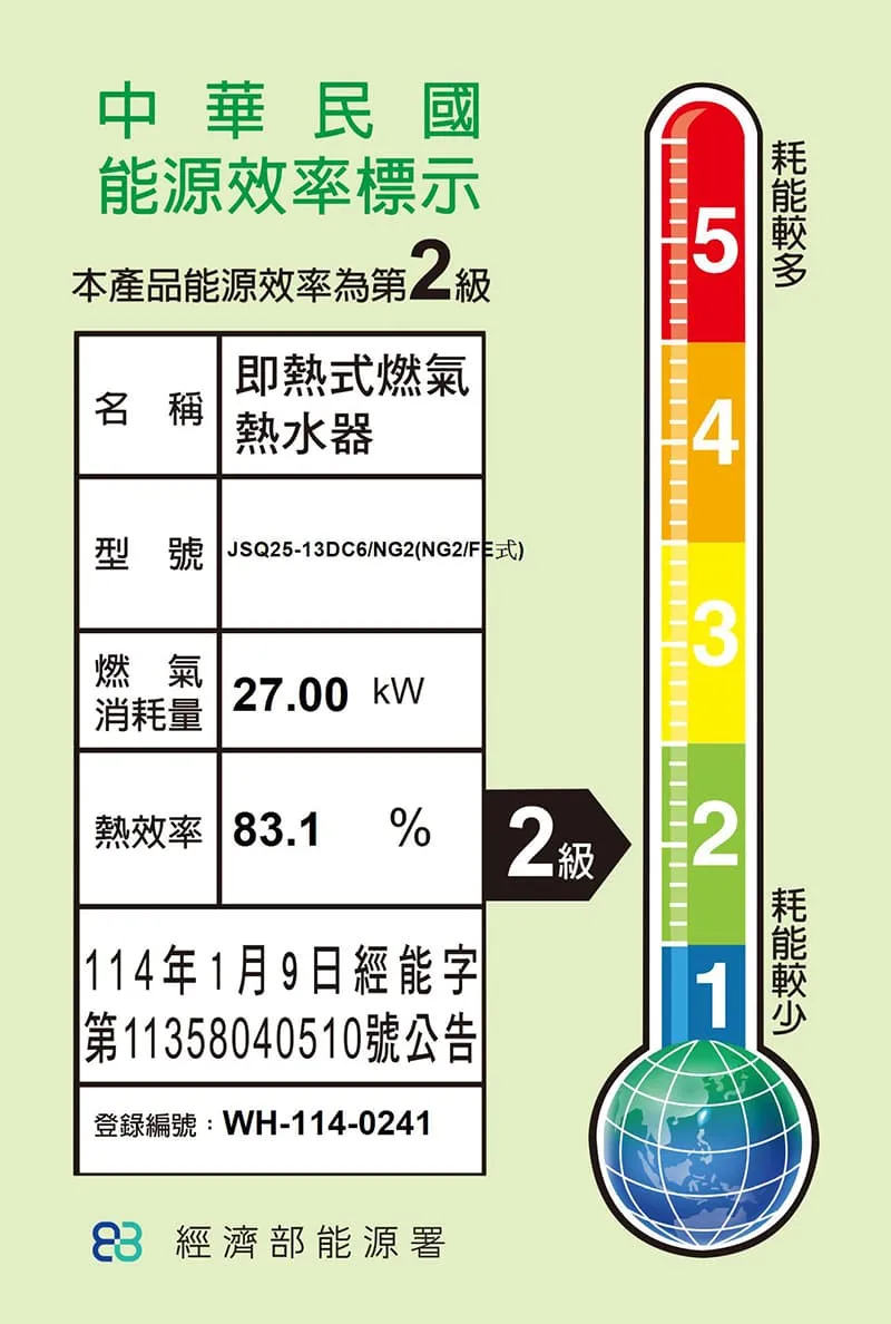 強排恆溫熱水器DC6-13L/16L