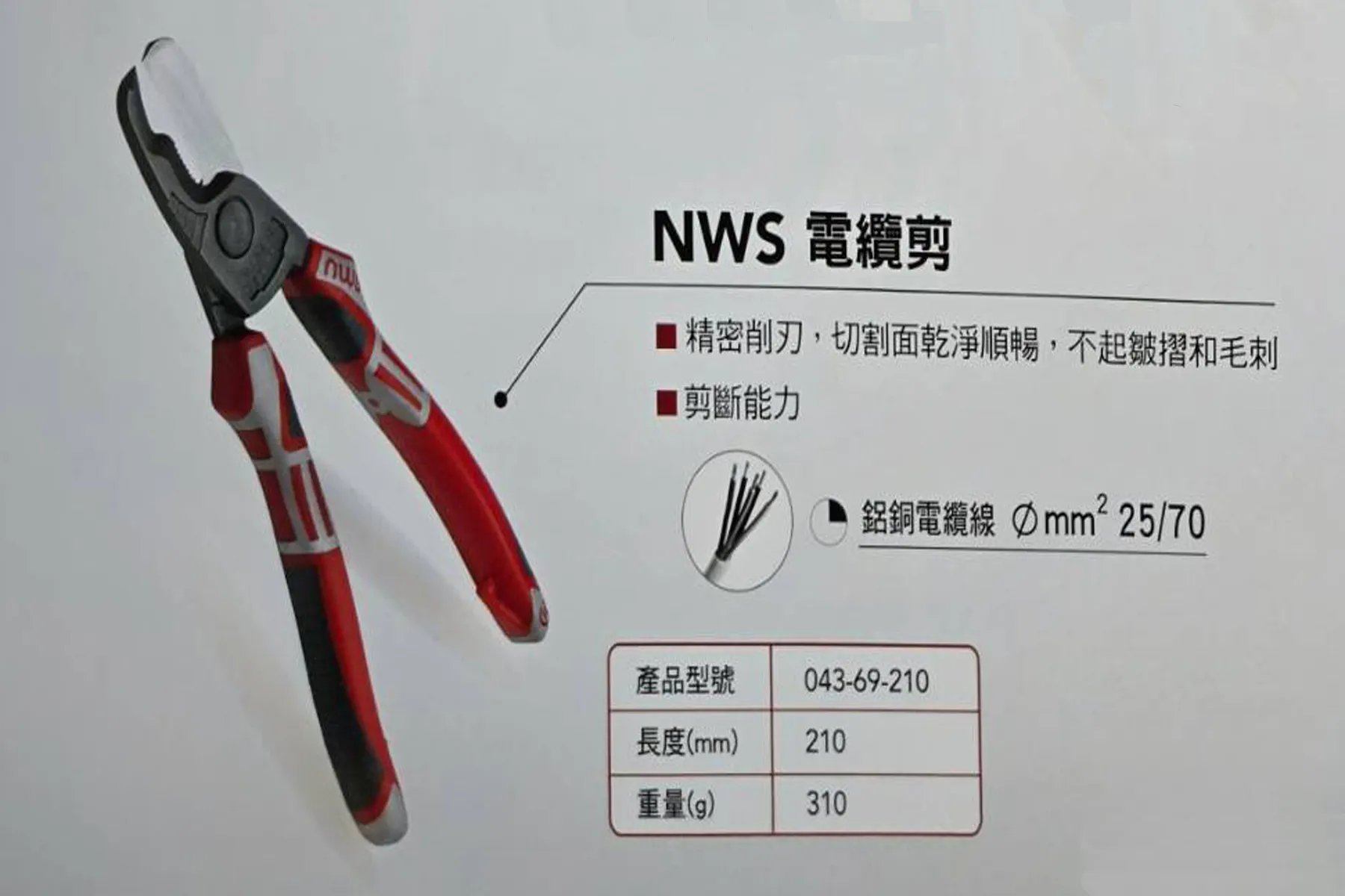 德國NWS  電纜剪